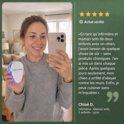 SilentoPro | Répulsif anti-nuisibles à ultrasons – Éloigne plus de 14 nuisibles durablement